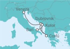 Itinerário do Cruzeiro Croácia, Grécia, Montenegro - MSC Cruzeiros