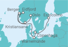 Itinerário do Cruzeiro Dinamarca, Alemanha, Noruega - MSC Cruzeiros