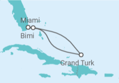 Itinerário do Cruzeiro Bahamas - Virgin Voyages