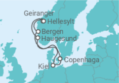 Itinerário do Cruzeiro Dinamarca, Noruega - Costa Cruzeiros