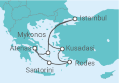 Itinerário do Cruzeiro Turquia, Grécia - NCL Norwegian Cruise Line