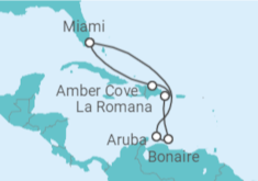 Itinerário do Cruzeiro Aruba, República Dominicana - Carnival Cruise Line