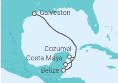 Itinerário do Cruzeiro México - Carnival Cruise Line