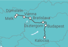 Itinerário do Cruzeiro Hungria, Áustria - CroisiEurope