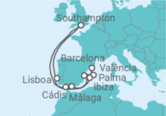 Itinerário do Cruzeiro Espanha, Portugal - Royal Caribbean