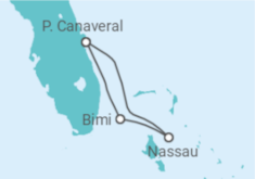 Itinerário do Cruzeiro Bahamas - Carnival Cruise Line