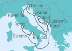 Itinerário do Cruzeiro Itália, Croácia, Montenegro - Celebrity Cruises