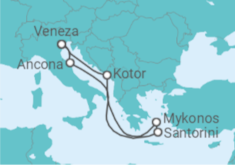 Itinerário do Cruzeiro Itália, Montenegro, Grécia TI - MSC Cruzeiros