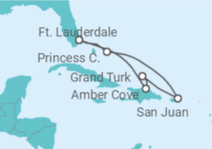 Itinerário do Cruzeiro Porto Rico, Bahamas - Princess Cruises