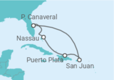 Itinerário do Cruzeiro Bahamas, Porto Rico - MSC Cruzeiros