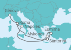 Itinerário do Cruzeiro Grécia, Turquia, Itália TI - MSC Cruzeiros
