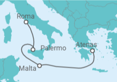 Itinerário do Cruzeiro Itália, Malta - Costa Cruzeiros