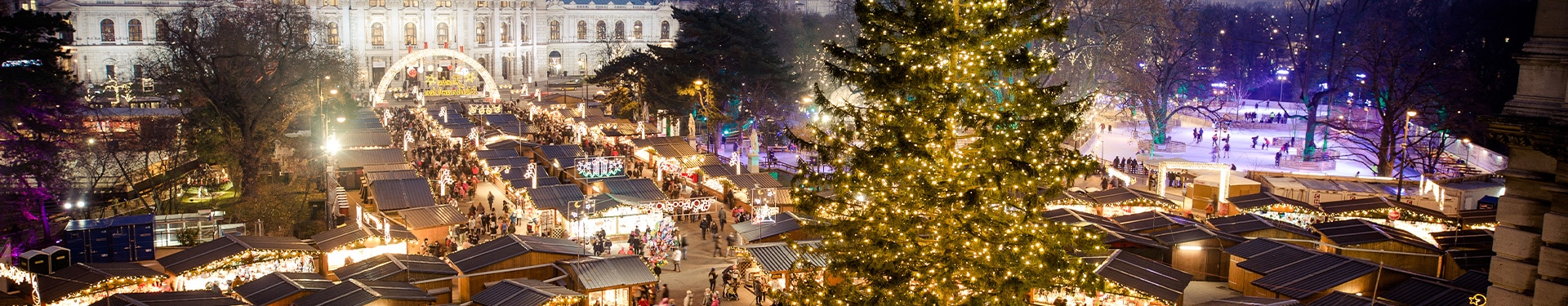 Especial Mercados de Natal de carro em Viena, Alta Áustria e Estíria