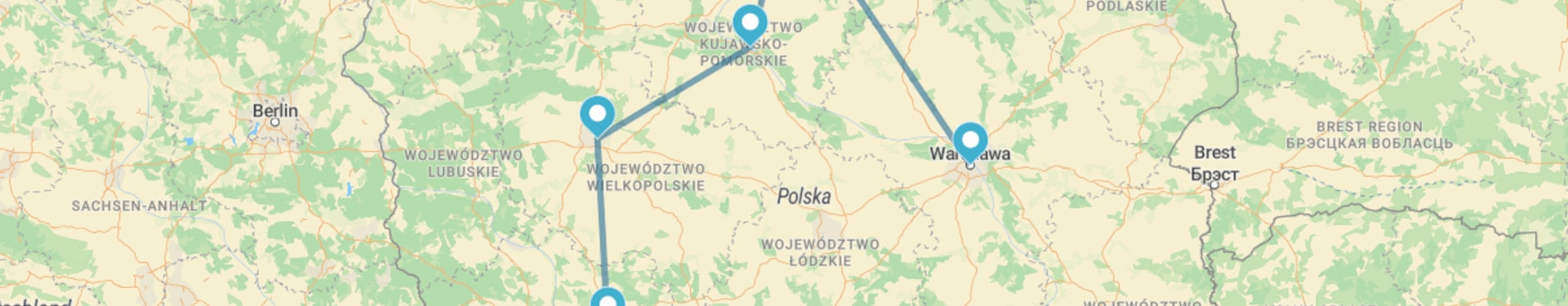De Cracóvia a Varsóvia