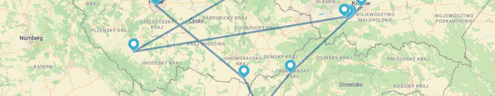 Praga, Budapeste, Cracóvia e Katowice