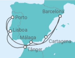 Itinerário do Cruzeiro Espanha, Portugal - Celebrity Cruises