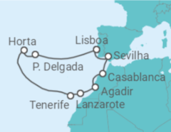 Itinerário do Cruzeiro Ilhas Canárias (Espanha) - NCL Norwegian Cruise Line