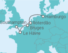 Itinerário do Cruzeiro França - Cunard