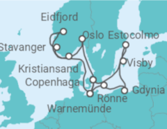 Itinerário do Cruzeiro Polónia, Suécia, Dinamarca, Alemanha, Noruega - MSC Cruzeiros