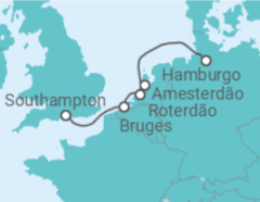 Itinerário do Cruzeiro Holanda, Bélgica - Cunard