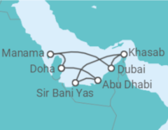 Itinerário do Cruzeiro Emirados Árabes - Celestyal Cruises