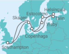 Itinerário do Cruzeiro Dinamarca, Finlândia, Estónia, Suécia - Celebrity Cruises