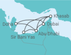 Itinerário do Cruzeiro Emirados Árabes, Catar - Celestyal Cruises