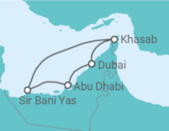 Itinerário do Cruzeiro Emirados Árabes - Celestyal Cruises