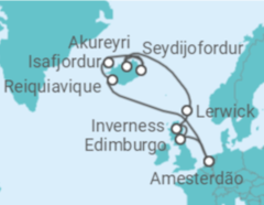 Itinerário do Cruzeiro Islândia, Reino Unido - Royal Caribbean