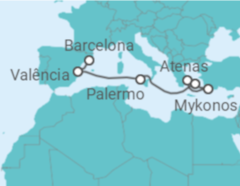 Itinerário do Cruzeiro Grécia, Itália, Espanha - Royal Caribbean