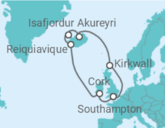 Itinerário do Cruzeiro Islândia, Reino Unido - Celebrity Cruises