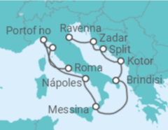 Itinerário do Cruzeiro Itália, Montenegro, Croácia - Celebrity Cruises