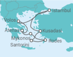 Itinerário do Cruzeiro Turquia, Grécia - Celebrity Cruises