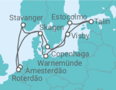 Itinerário do Cruzeiro Noruega, Alemanha, Suécia, Estónia, Dinamarca - Celebrity Cruises