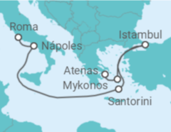 Itinerário do Cruzeiro De Roma a Atenas - Princess Cruises