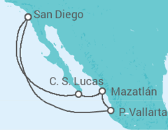 Itinerário do Cruzeiro México - Holland America Line