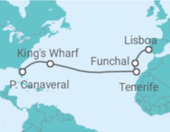 Itinerário do Cruzeiro De Lisboa a Porto Canaveral - Celebrity Cruises