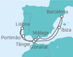 Itinerário do Cruzeiro Espanha, Portugal - Explora Journeys