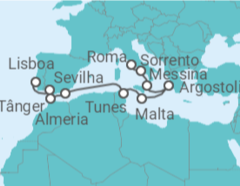 Itinerário do Cruzeiro De Lisboa a Civitavecchia (Roma) - Oceania Cruises