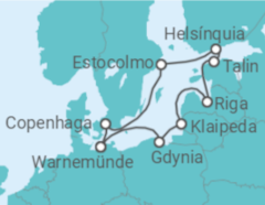 Itinerário do Cruzeiro Polónia, Lituânia, Letónia, Estónia, Finlândia, Suécia, Dinamarca TI - MSC Cruzeiros