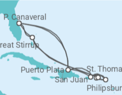 Itinerário do Cruzeiro Porto Rico, Sint Maarten, Ilhas Virgens Americanas, Ilhas Virgens Britânicas - NCL Norwegian Cruise Line Itinerário do Cruzeiro Porto Rico, Sint Maarten, Ilhas Virgens Americanas, Ilhas Virgens Britânicas - NCL Norwegian Cruise Line