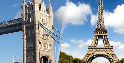 Paris e Londres de avião Paris e Londres de avião