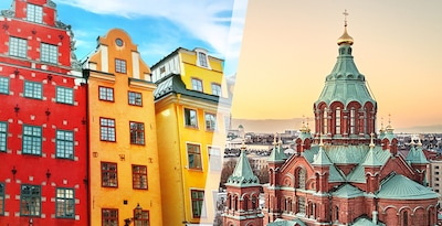 Estocolmo e Helsinque de avião Estocolmo e Helsinque de avião