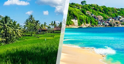 Ubud com Praias do Sul de Bali