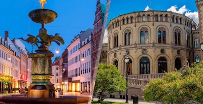 Copenhaga e Oslo de avião Copenhaga e Oslo de avião