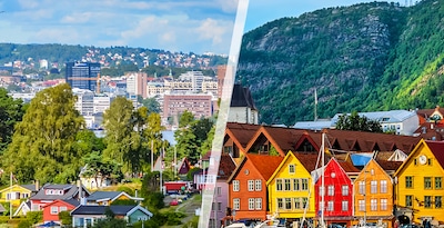 Oslo e Bergen de avião Oslo e Bergen de avião