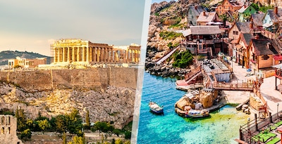 Atenas e Malta com carro alugado Atenas e Malta com carro alugado