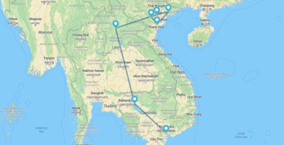 Vietname com Mai Chau, Camboja e Laos