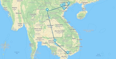 Vietname com Mai Chau, Camboja e Laos