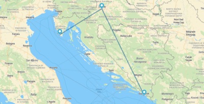 Pula, Zagrebe e Dubrovnik Pula, Zagrebe e Dubrovnik